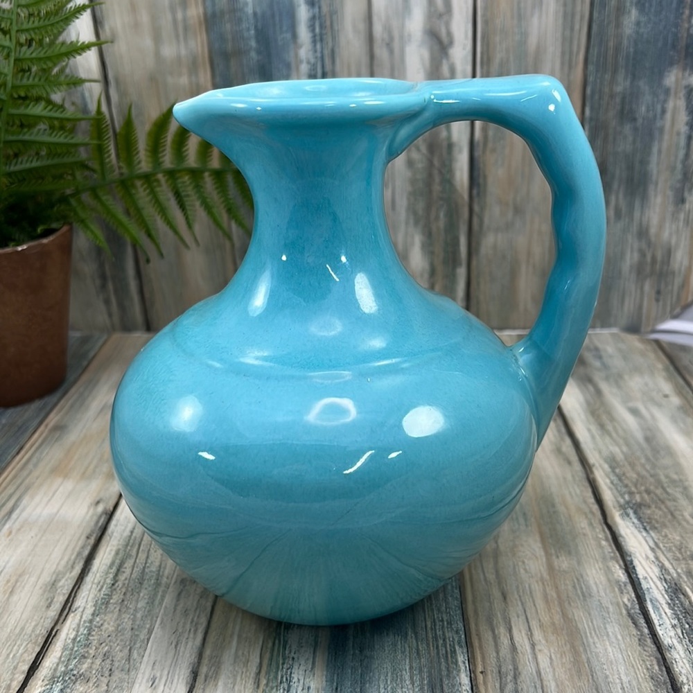 ⭐️Teal Vintage Gladding McBean Franciscan carafe